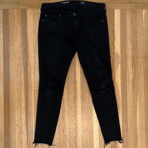 AG Adriano Goldschmied The Legging Ankle Super Skinny Size 30R Black